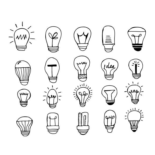 手绘灯泡图片下载