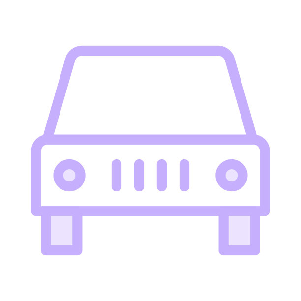 汽车颜色线向量图标图片下载