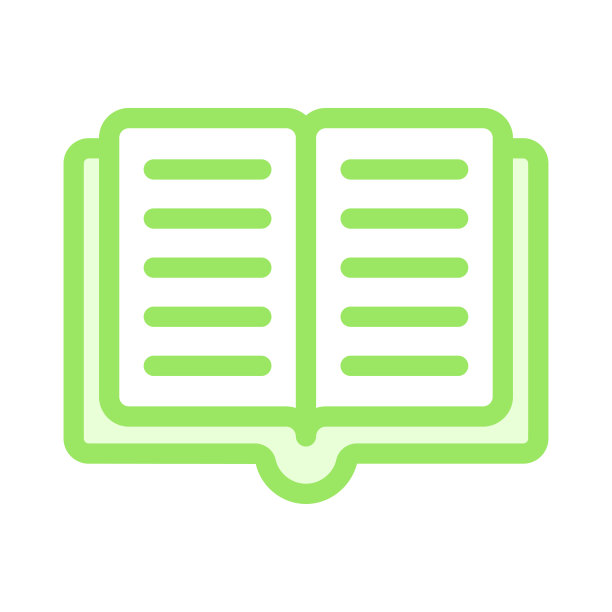 打开书颜色线矢量图标图片下载