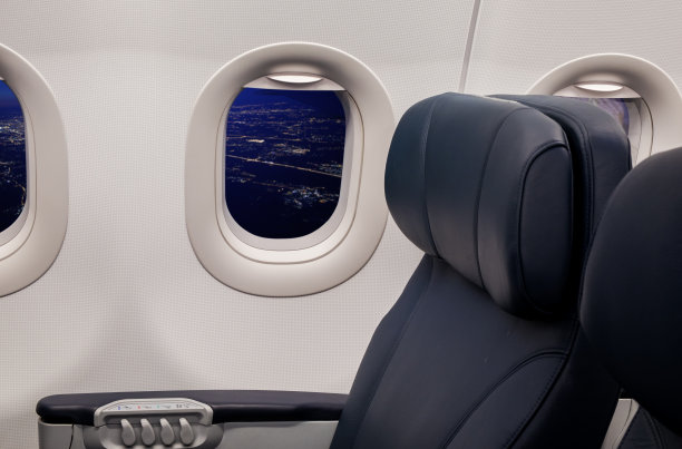 飞机商务舱的空座位图片下载