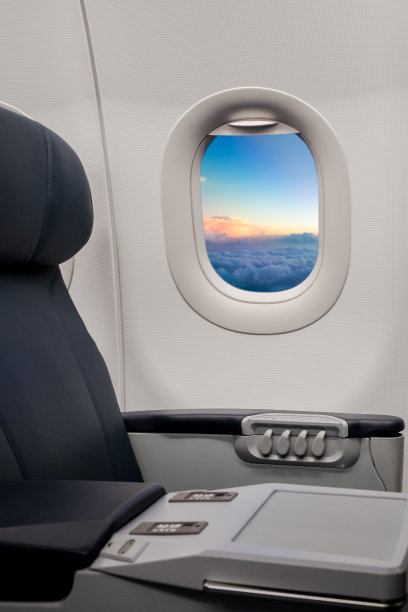 飞机商务舱的空座位图片下载