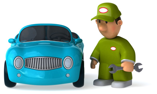 有趣的机制- 3D插图图片下载