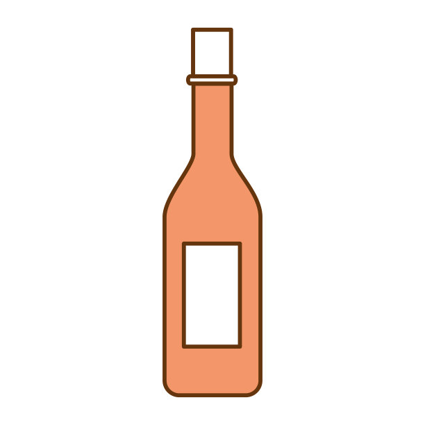 独立葡萄酒瓶图标图片下载