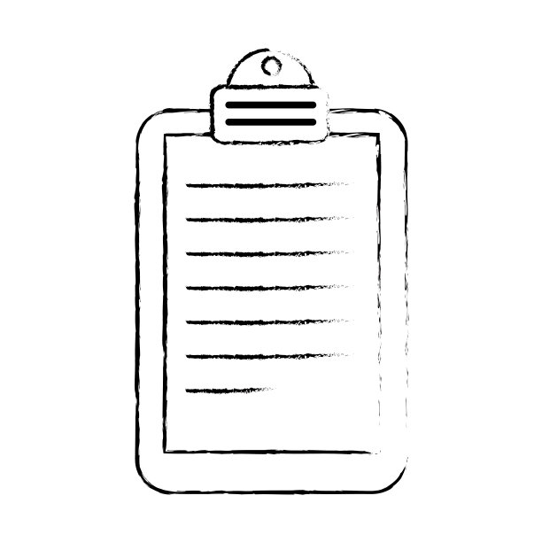 纸剪贴板隔离图标图片下载