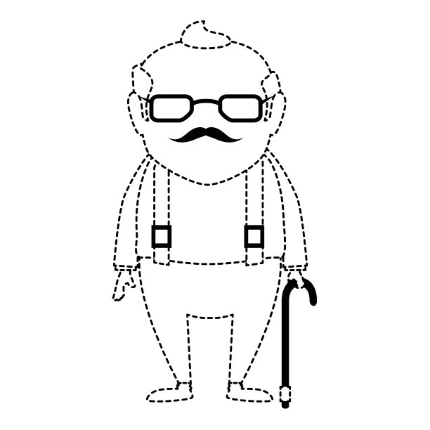 可爱的爷爷角色图片下载