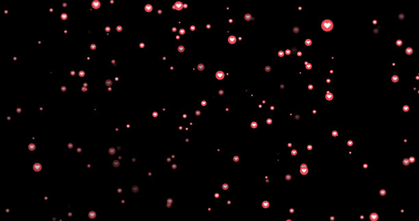 现代像粉红色的圆圈图标在黑色的背景图片下载