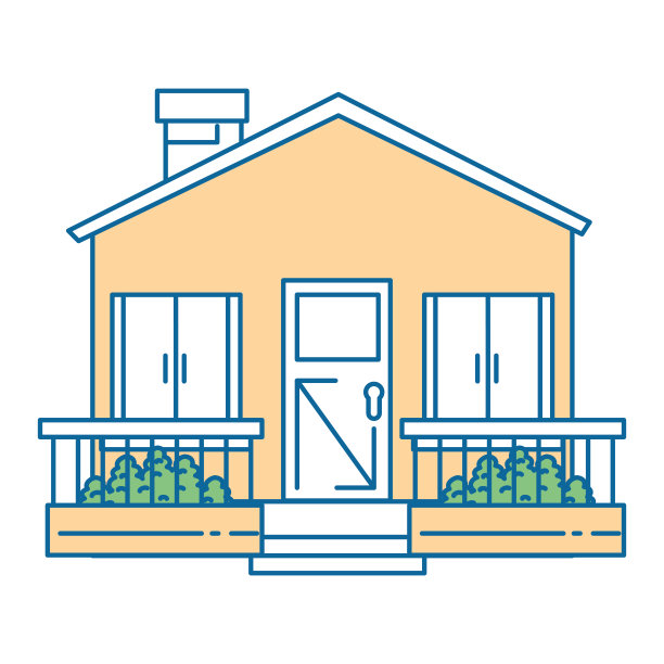 房子的正面很漂亮图片下载