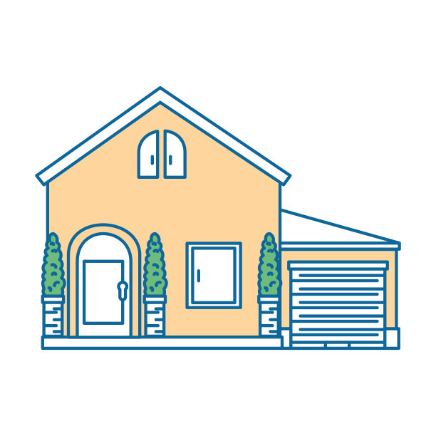 房子的正面很漂亮图片下载