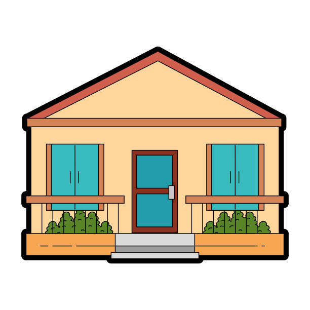 房子的正面很漂亮图片下载