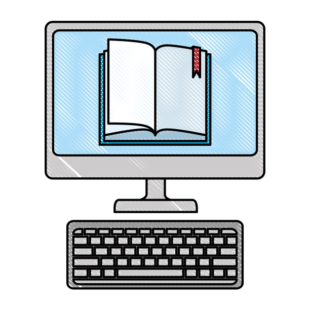 带电子书的台式电脑图片下载