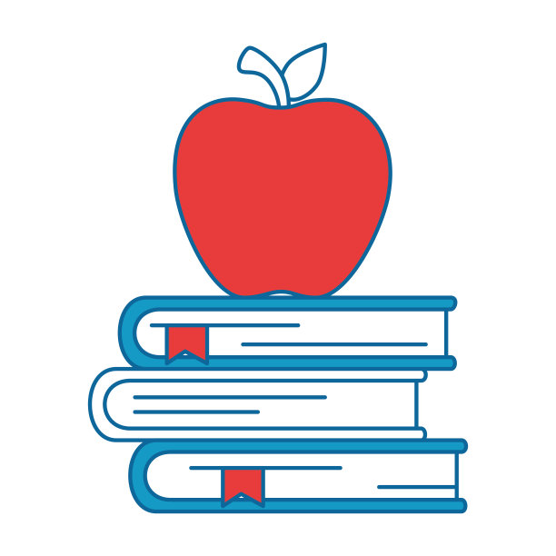 用苹果堆教科书图片下载