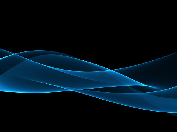 蓝色波抽象背景图片下载