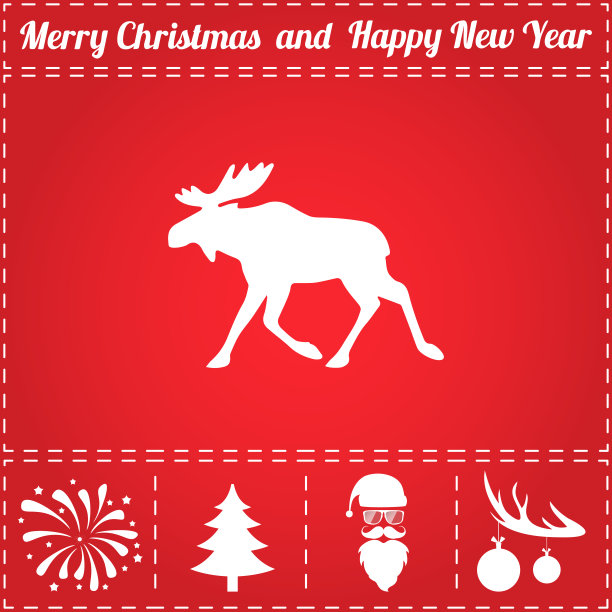 麋鹿图标矢量图片下载