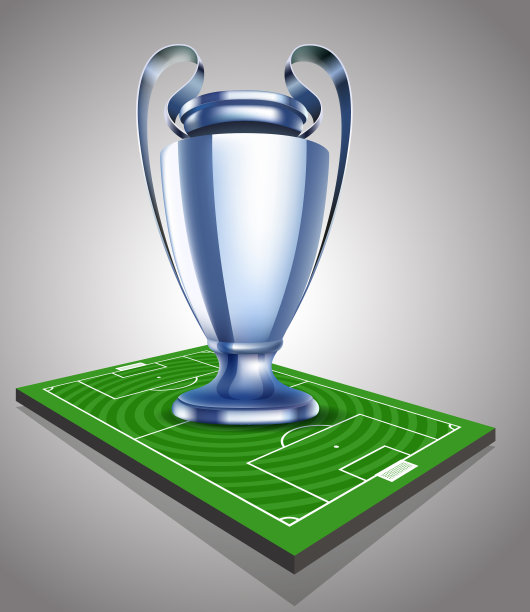 舞台上的闪亮银杯矢量图图片下载