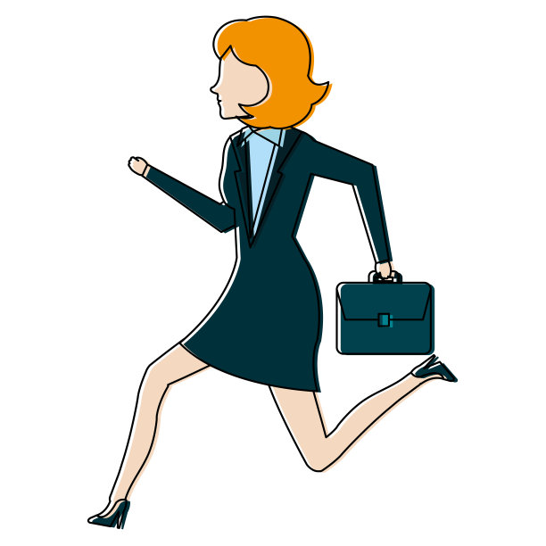 商业女性运行的化身图片下载