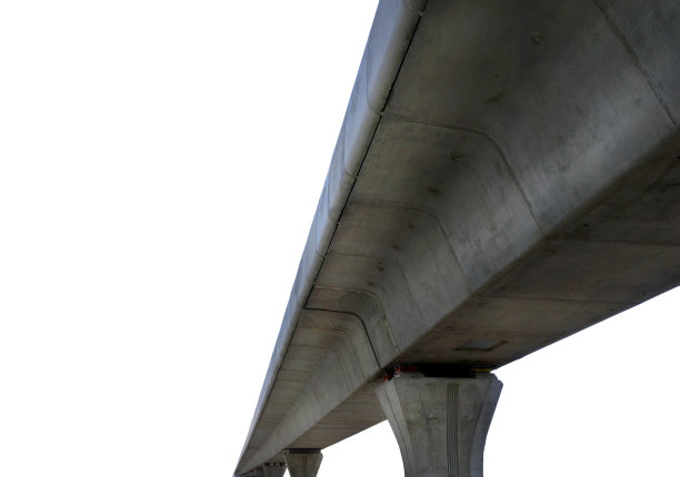 电气火车轨道结构隔离在白色背景火车轨道结构图片下载