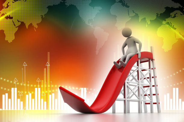 3D人玩箭头滑梯图片下载