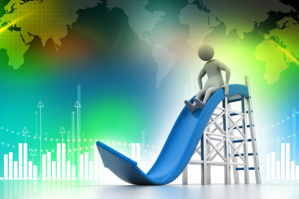 3D人玩箭头滑梯图片下载