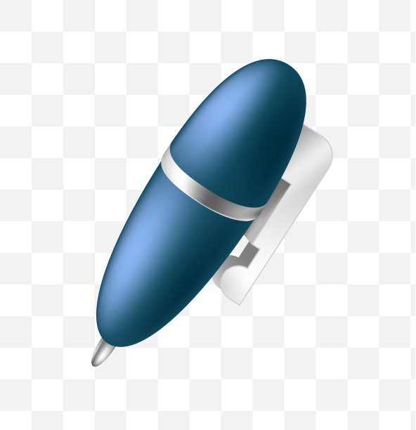 可爱的钢笔图标上透明的背景图片下载