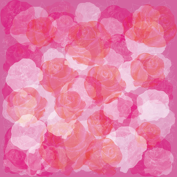 浅花背景与白色和红色玫瑰素材图片