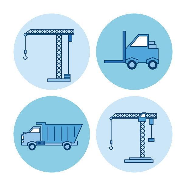 建筑圆形图标图片下载