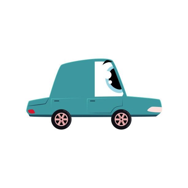 搞笑卡通，漫画风格的汽车人物，吉祥物图片下载