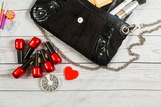 指甲化妆笔记本包镜子图片下载