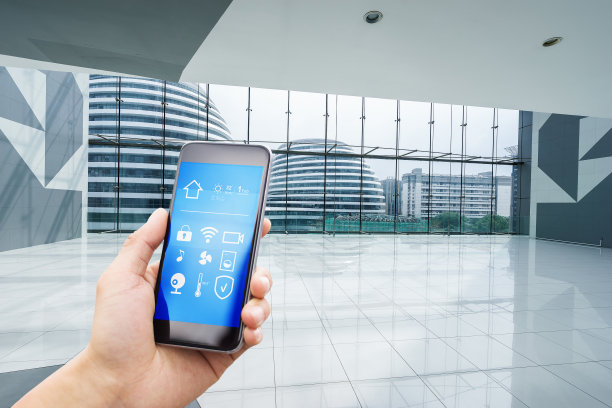 智能手机，智能家居，空办公室图片下载