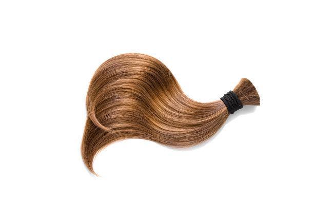 白色背景上自然卷曲的头发图片下载