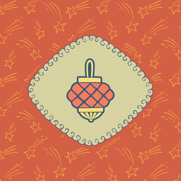 圣诞和新年复古华丽的框架与球的象征图片下载