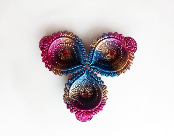 排灯节传统和文化印度节日对象图片下载