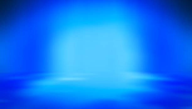 蓝色空房间工作室梯度用于背景和显示您的产品图片下载