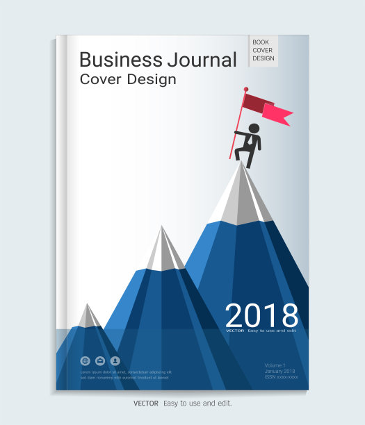 领导杂志封面设计模板，可适应年度报告，小册子，传单，传单，事实说明书，销售工具包，目录，杂志，小册子，作品集，海报，矢量模板A4大小。图片下载