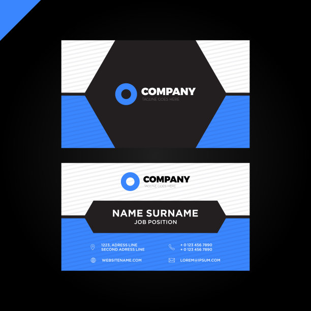 简单和最小的公司名片图片下载