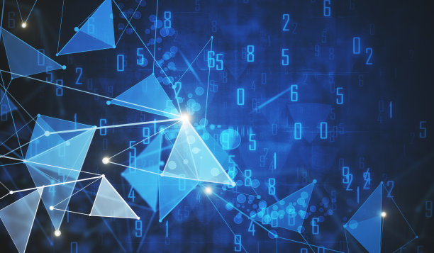 数字多边形的背景素材图片