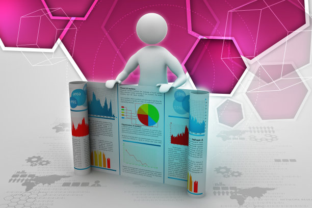 3d人展示商业报告图片下载