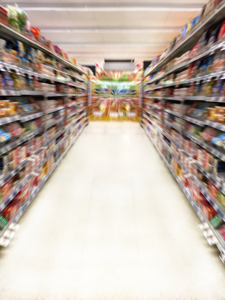 模糊超市背景图片下载