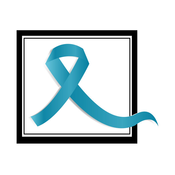 蓝丝带象征前列腺癌宣传月图片下载
