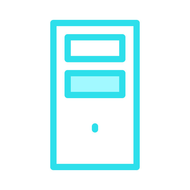 CPU颜色线向量图标图片下载