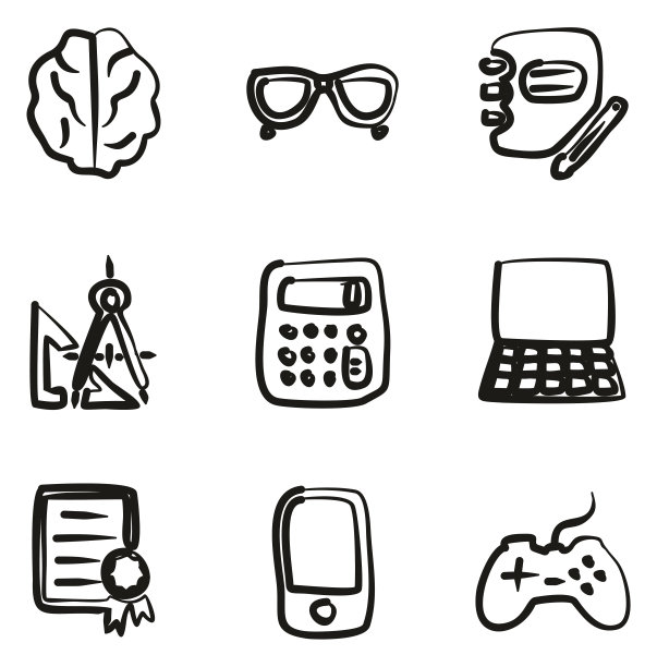 极客图标徒手画的图片下载