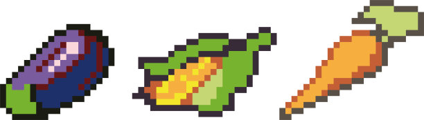 一套像素风格的食物图标图片下载