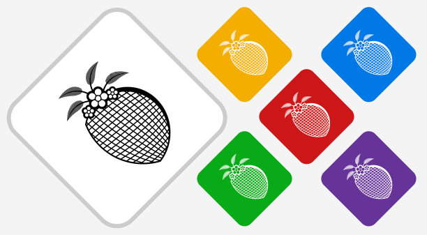 蕾丝头饰彩色钻石矢量图标图片下载