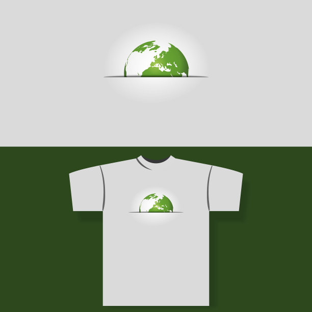 环保t恤印花设计图片下载
