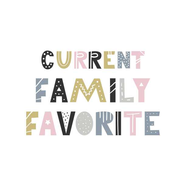 目前最喜欢的家庭-独特的手绘幼儿园海报与手绘字母在斯堪的纳维亚风格。图片下载