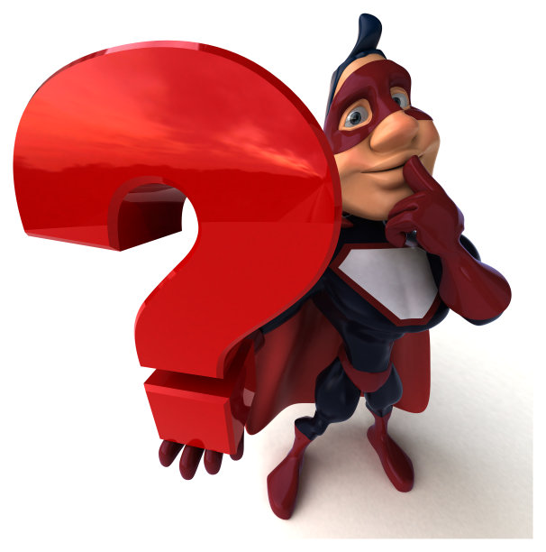 有趣的超级英雄- 3D插图图片下载