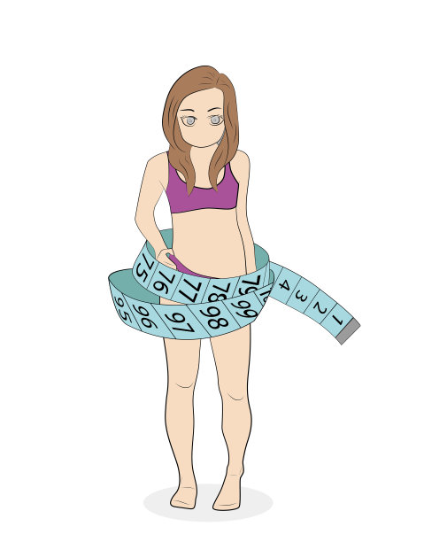 饮食和减肥的概念。矢量插图。图片下载