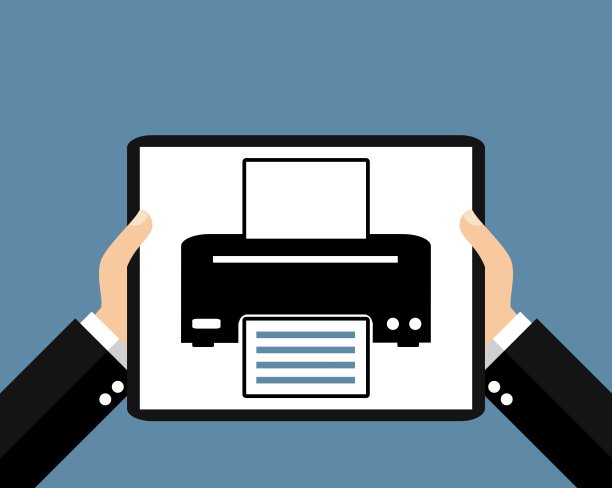 平板:打印机-平面设计图片下载