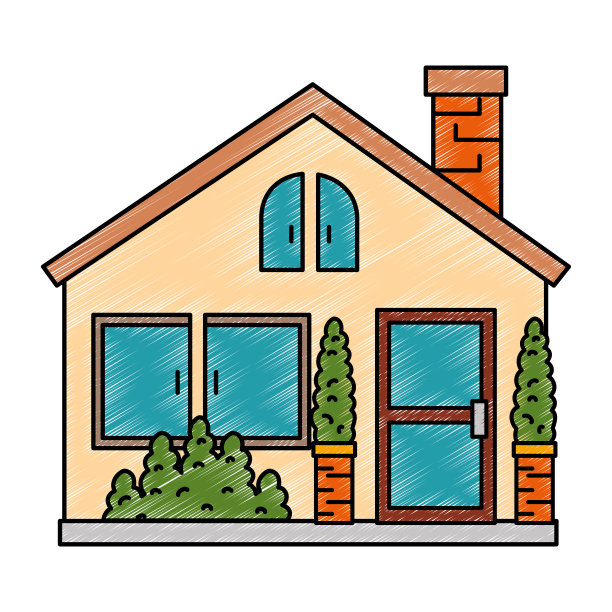 房子的正面很漂亮图片下载