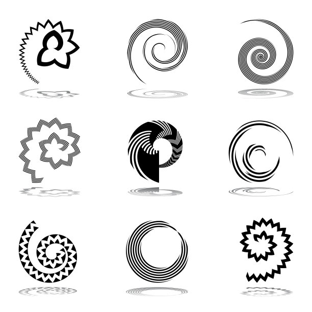 设计元素集。抽象的图标。图片下载