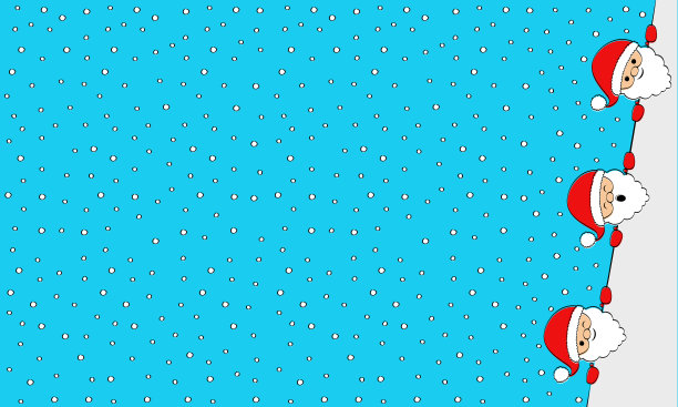 圣诞节背景，快乐的圣诞老人矢量素材图片下载